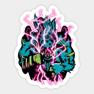Electric Monster Power Blue Sticker